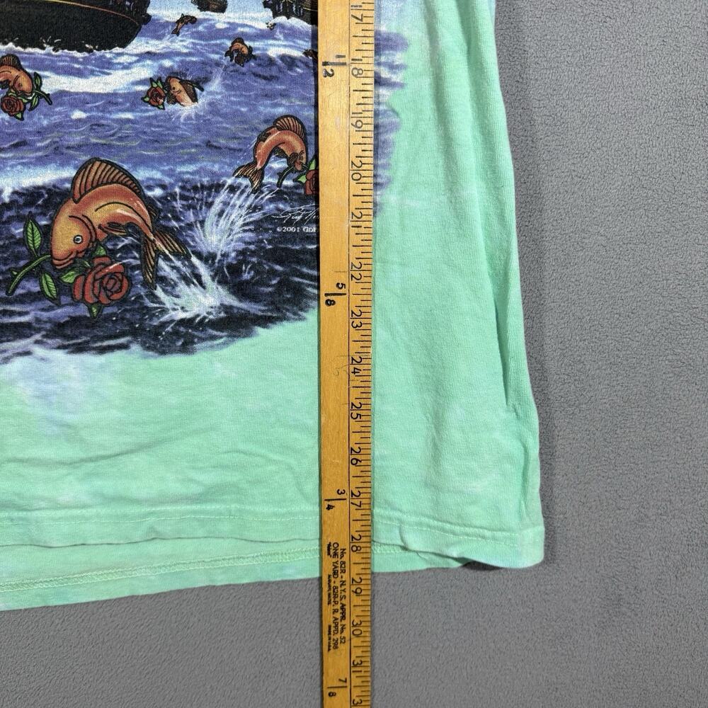 Liquid Blue Grateful Dead Sz M Ship Of Fools Vintage 2001 Tie Dye T Shirt Bears - Picture 8 of 8